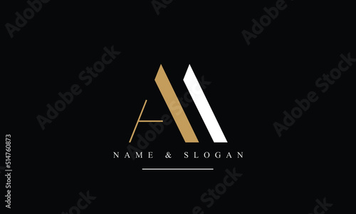 AA, A abstract letters logo monogram