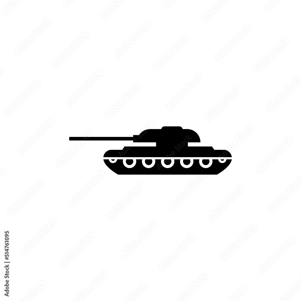 flat tank icon design, simple tank symbol template vector