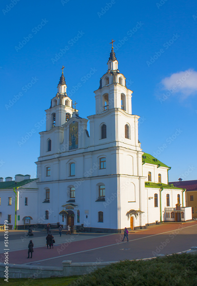 Cathedral of Holy Spirit  - the main Orthodox Church of Belarus and Symbol in Minsk, Belarus 