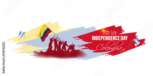 Vector illustration for Colombia Independence Day