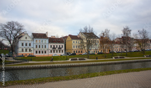 Trinity suburb (Troeskoe Predmestie) – old historic centre in Minsk, Belarus 