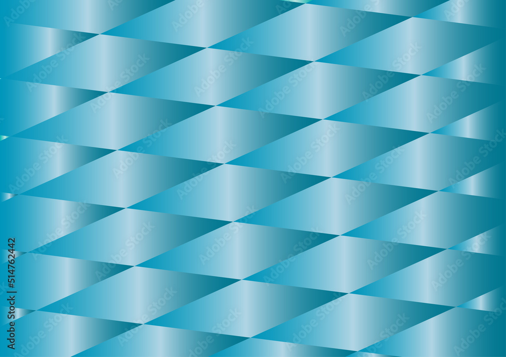 Fototapeta premium Hello mirror gradient blue geometric decoration abstract background vector illustration