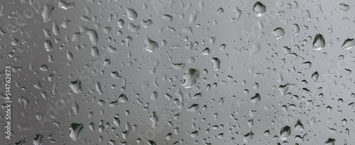 Water drops on glass window