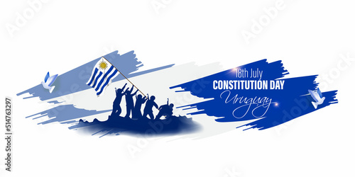 Vector illustration for Uruguay Constitution Day