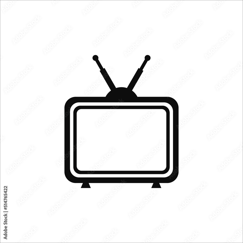 Classic Television Icon isolated sign symbol in vector. Classic Television Icon isolated sign symbol in vector.