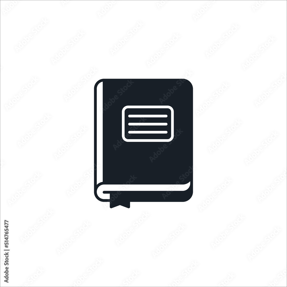 Diary notebook icon isolated sign symbol in vector Diary notebook icon isolated sign symbol in vector