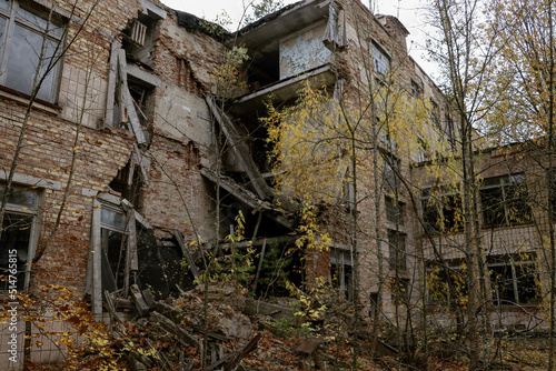 abandoned city of Pripyat in the exclusion zone of the Chernobyl nuclear power plant