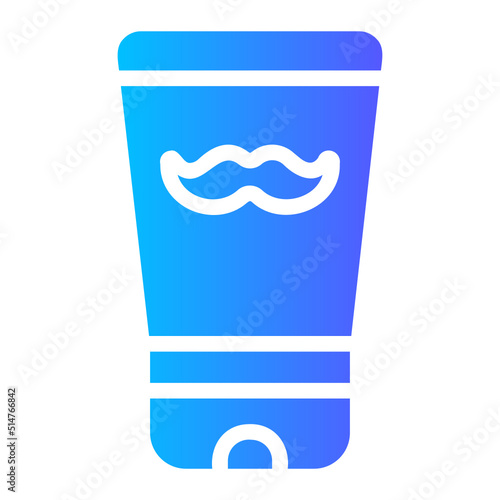 shaving cream gradient icon