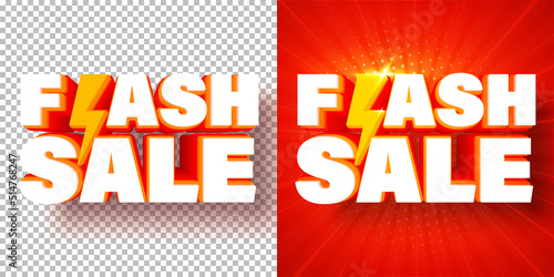 Flash sale banner template design for web or social media.