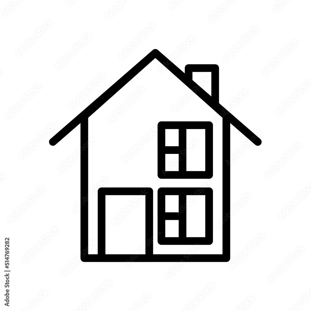 house icon isolated on white house icon isolated on white