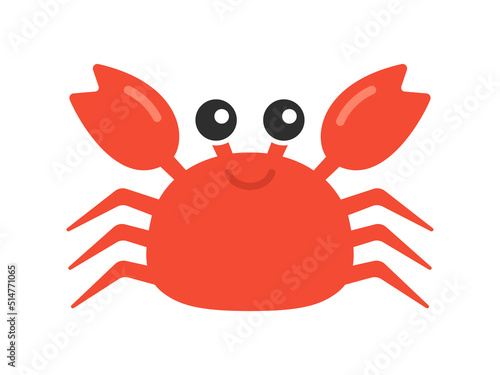 蟹のキャラクターのイラスト