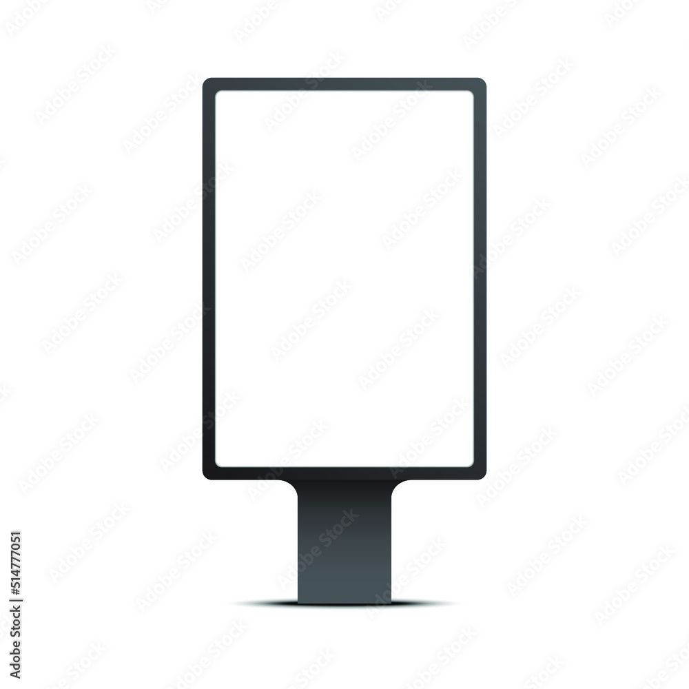 blank billboard isolated on white blank billboard isolated on white