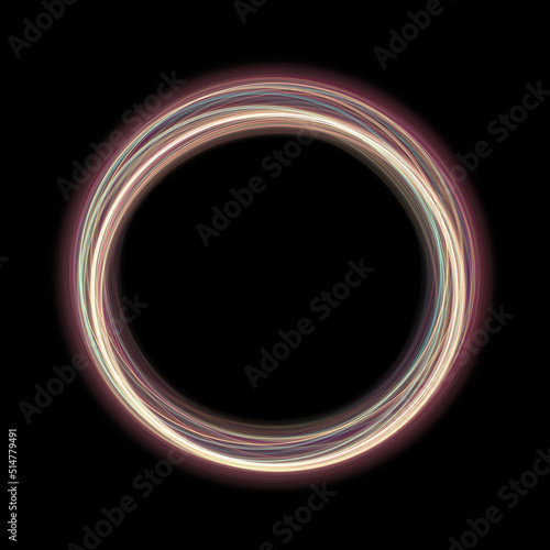 Light streak circle background. Use photoshop layer mode lighten, screen, linear dodge (add) to remove the background