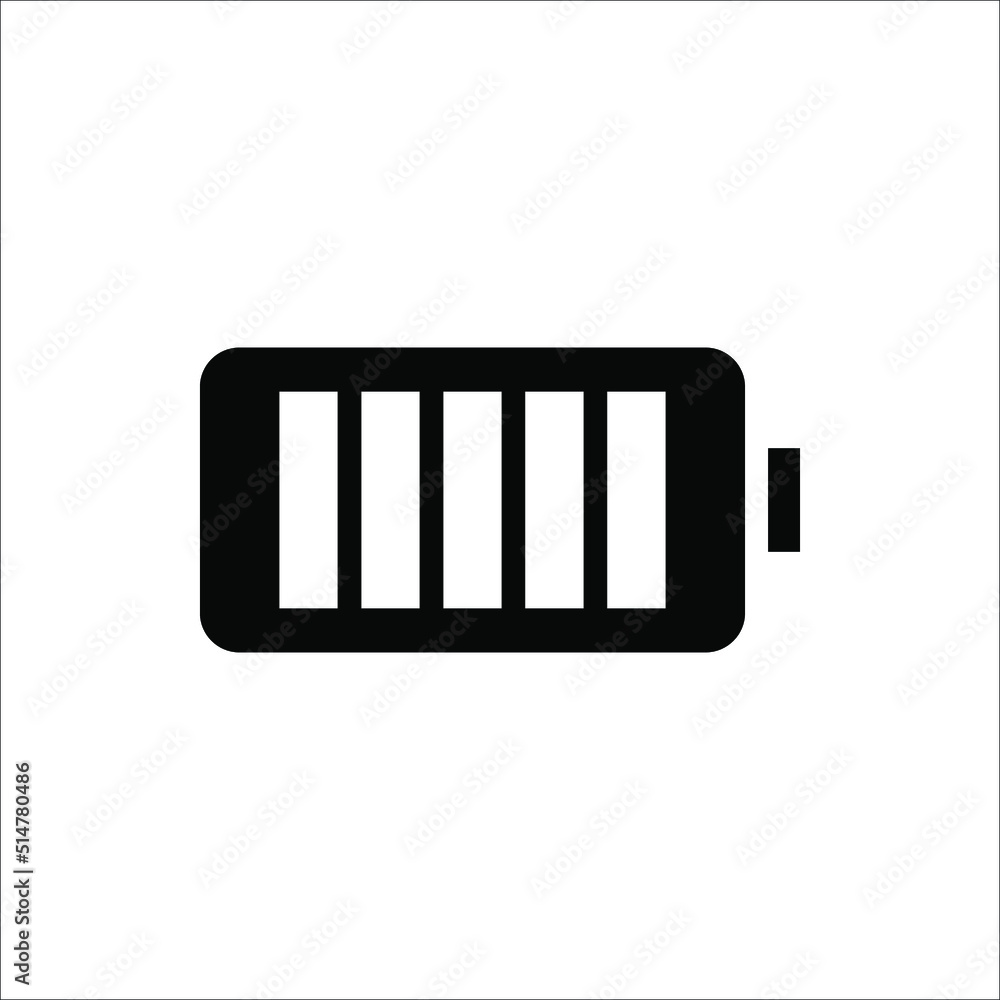 Battery icon on white background , design vector. Battery icon on white background , design vector.