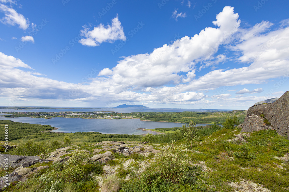 Hike to the mountain Urstabben in Brønnøy municipality - , Northern Norway- Europe