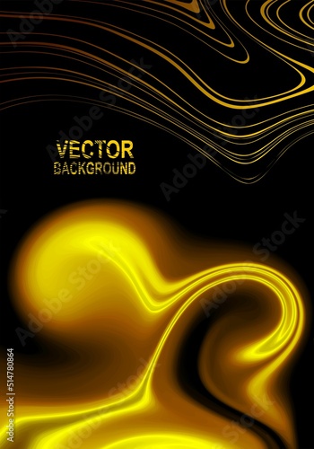 abstract golden, seamless pattern. Waves, curly lines, spiral, stripes, scale ornament. Universal base background. Shining luxurious glamor vector illustration.