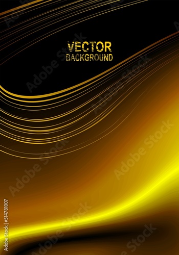 abstract golden, seamless pattern. Waves, curly lines, spiral, stripes, scale ornament. Universal base background. Shining luxurious glamor vector illustration.