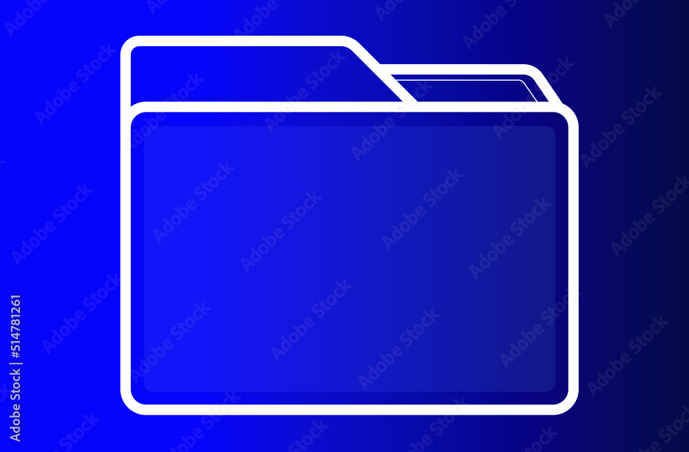 2d illustration folder with documents 2d illustration folder with documents
