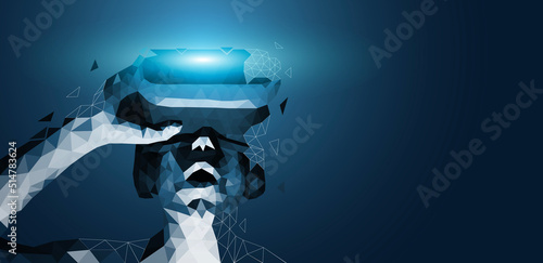 ragazzo, metaverso, visore, realtà virtuale
