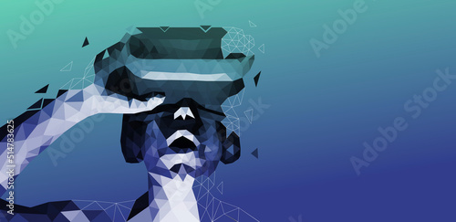 ragazzo, metaverso, visore, realtà virtuale
