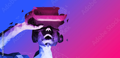 ragazzo, metaverso, visore, realtà virtuale
