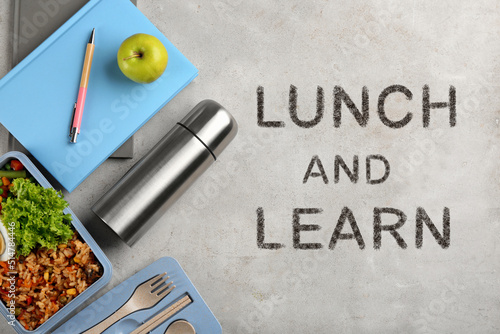 Картината върху платно Lunch and Learn concept