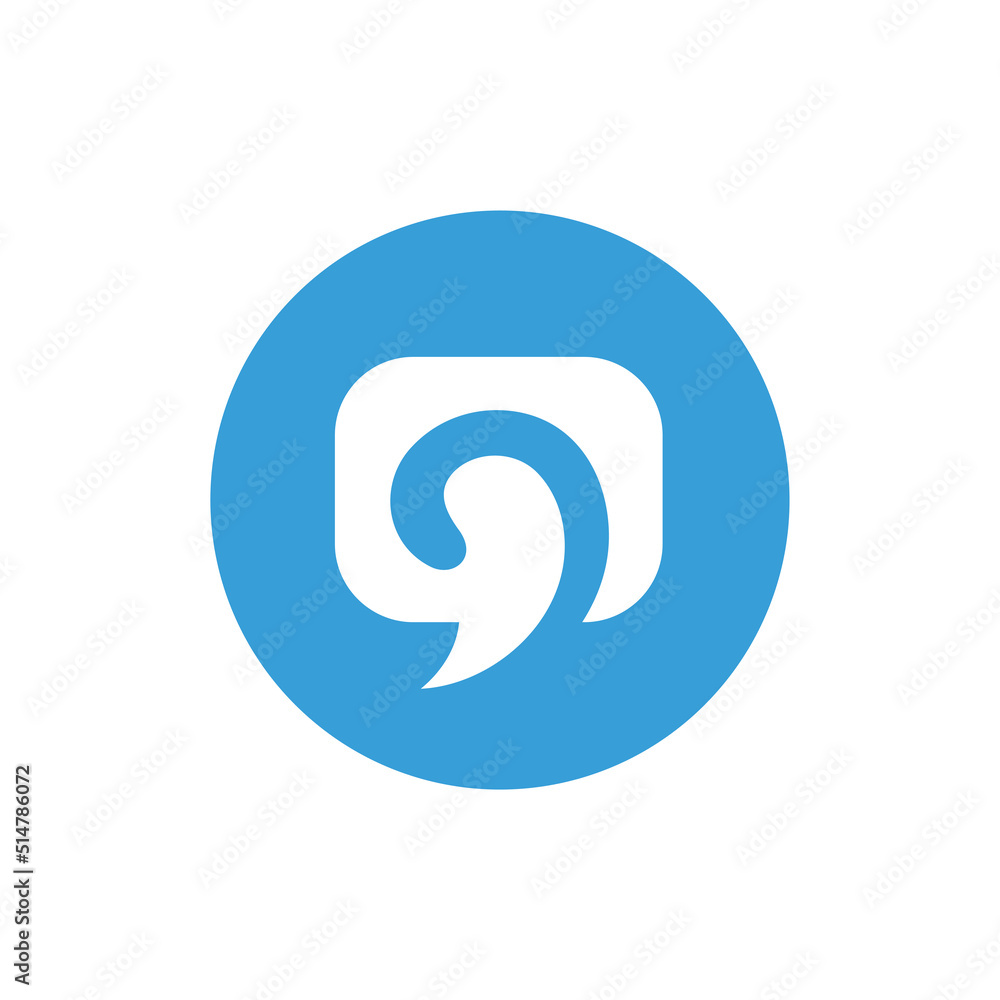 Abstract chat bubble logo icon, communication logo vector Abstract chat bubble logo icon, communication logo vector