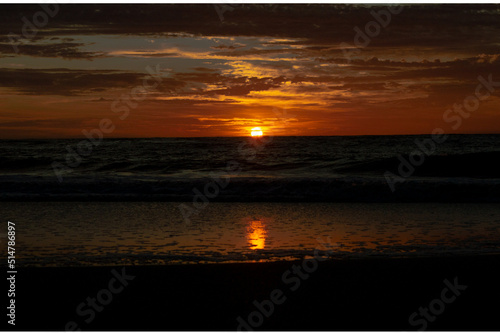 sunset on the beach