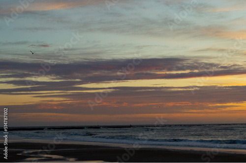 sunset on the beach
