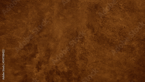 Obraz na płótnie Dark brown rough texture. Toned concrete wall surface. Close-up. Brown background with space for design. w salonie