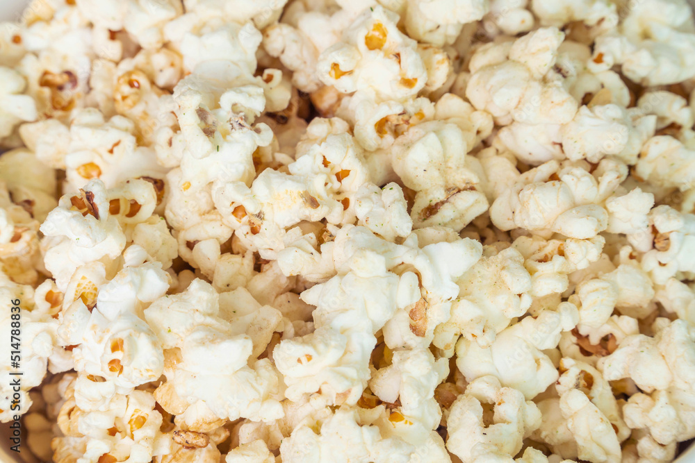 close up of scattered popcorn texture background close up of scattered popcorn texture background