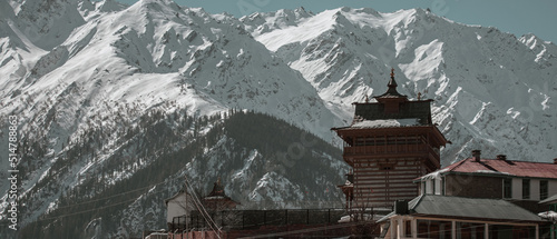 Temple in mountains