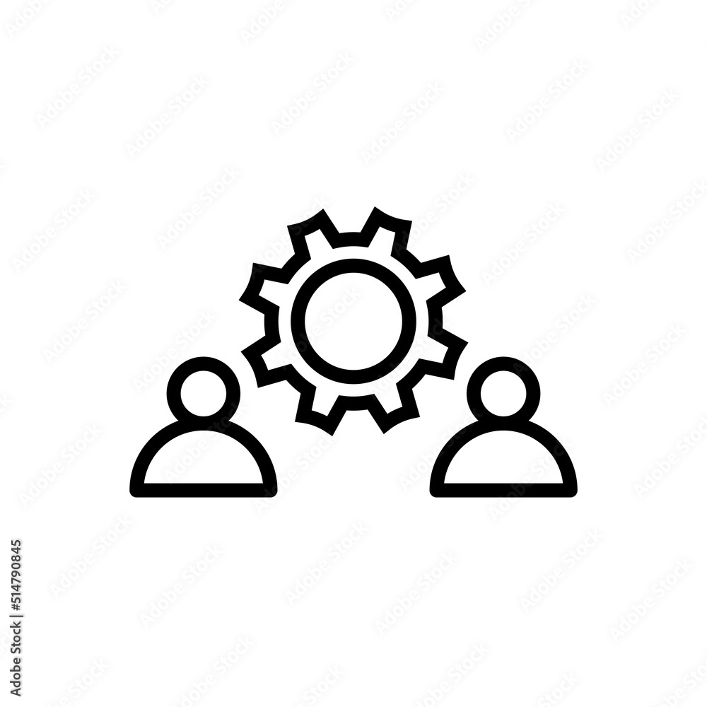 Icono de ajuste de red y mantenimiento. Equipo de trabajo Icono de ajuste de red y mantenimiento. Equipo de trabajo