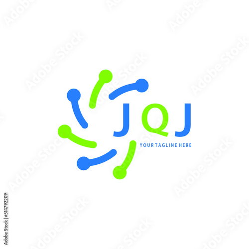 JQJ logo design initial creative letter logo. JQJ unique letter logo design. JQJ vector logo simple, elegant and luxurious, technology logo shape.  photo