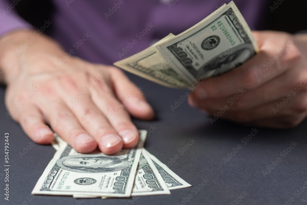Man giving bribe to businessman. Corruption concept Man giving bribe to businessman. Corruption concept