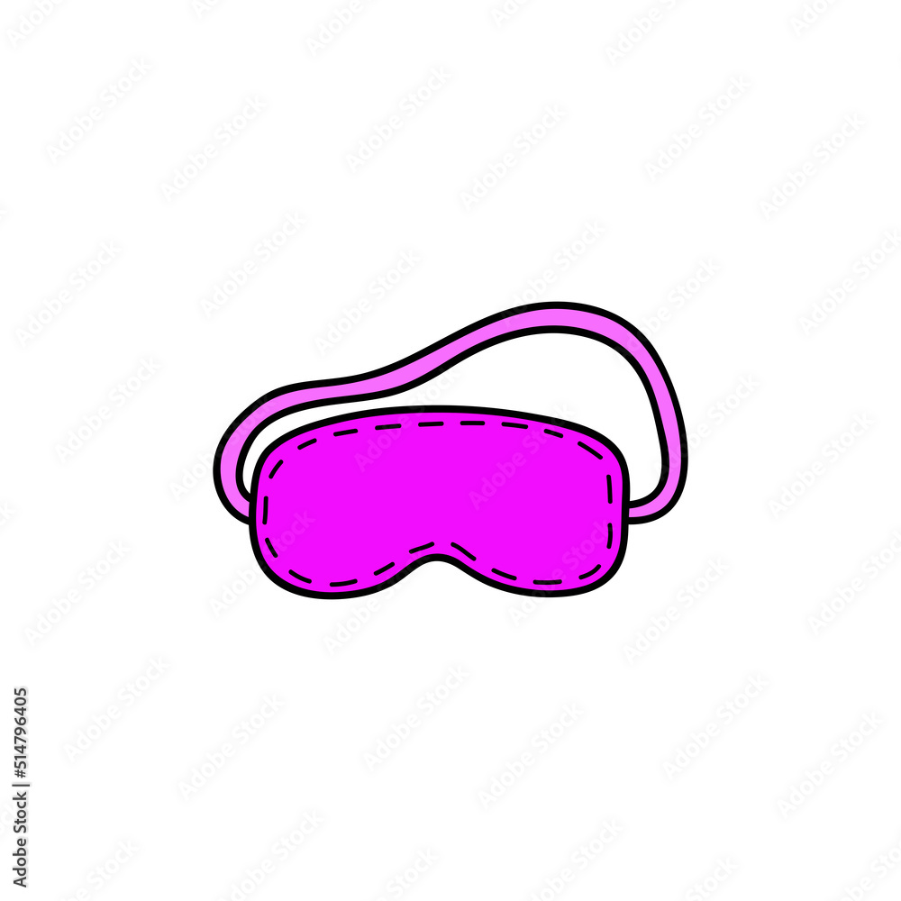 Doodle sleeping mask. Doodle sleeping mask.