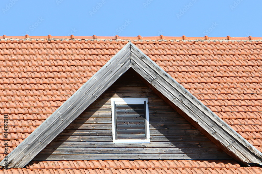 Red tiled roof on a residential building in Israel