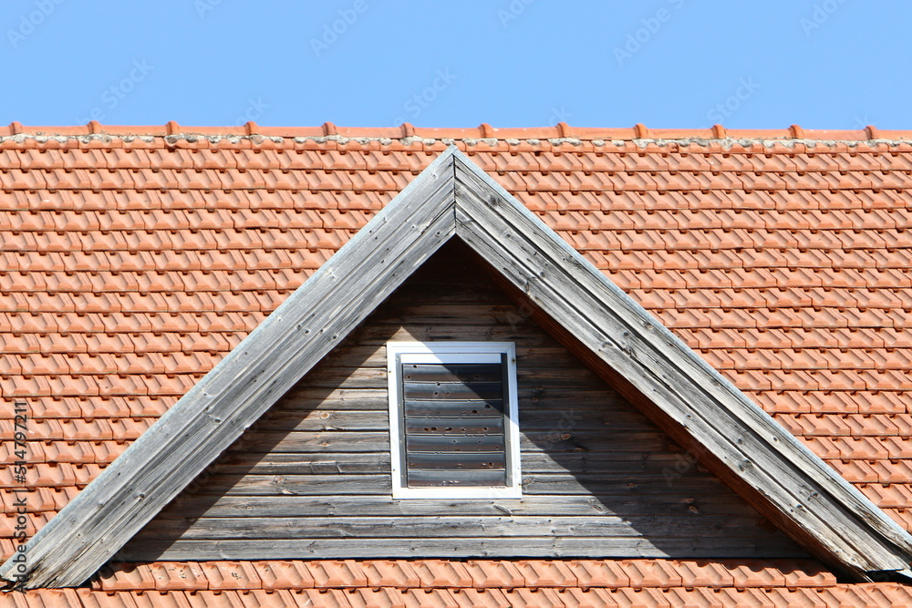 Red tiled roof on a residential building in Israel Red tiled roof on a residential building in Israel