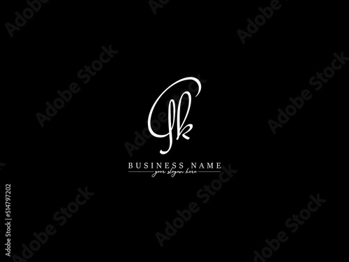 Signature GK Logo Design, Stylish Gk kg Signature Letter Logo For Any Type Of Business