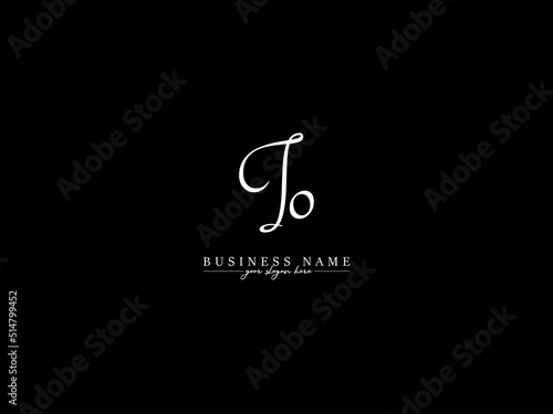 Monogram IO Logo Icon, Signature Io oi Logo Letter Vector Image With Signature Letter Logo Design For Your Brand
