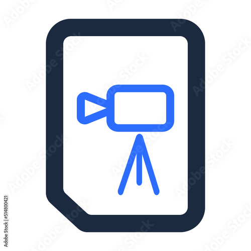 Film, movie, record, recording, video icon