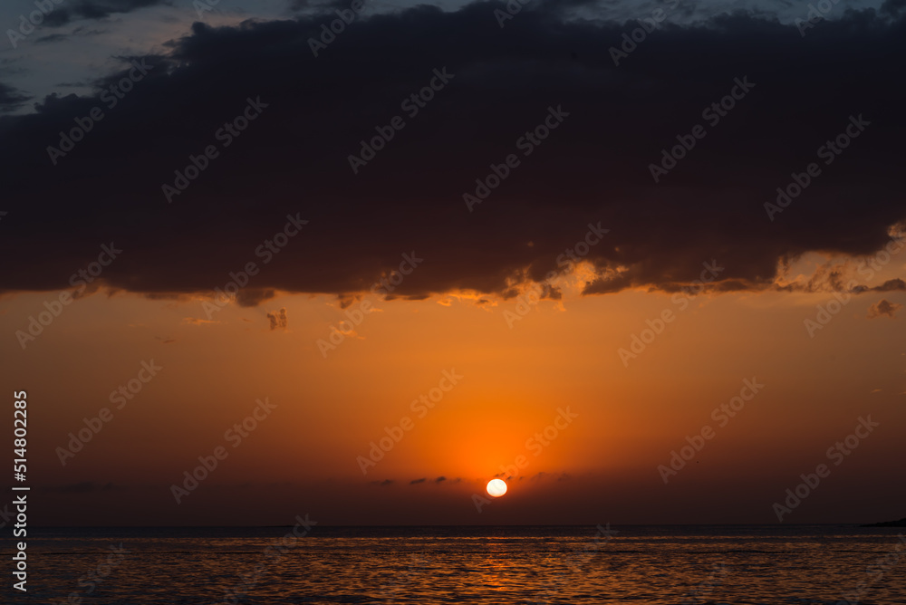 Croatia, sunset view, seaside on Istria