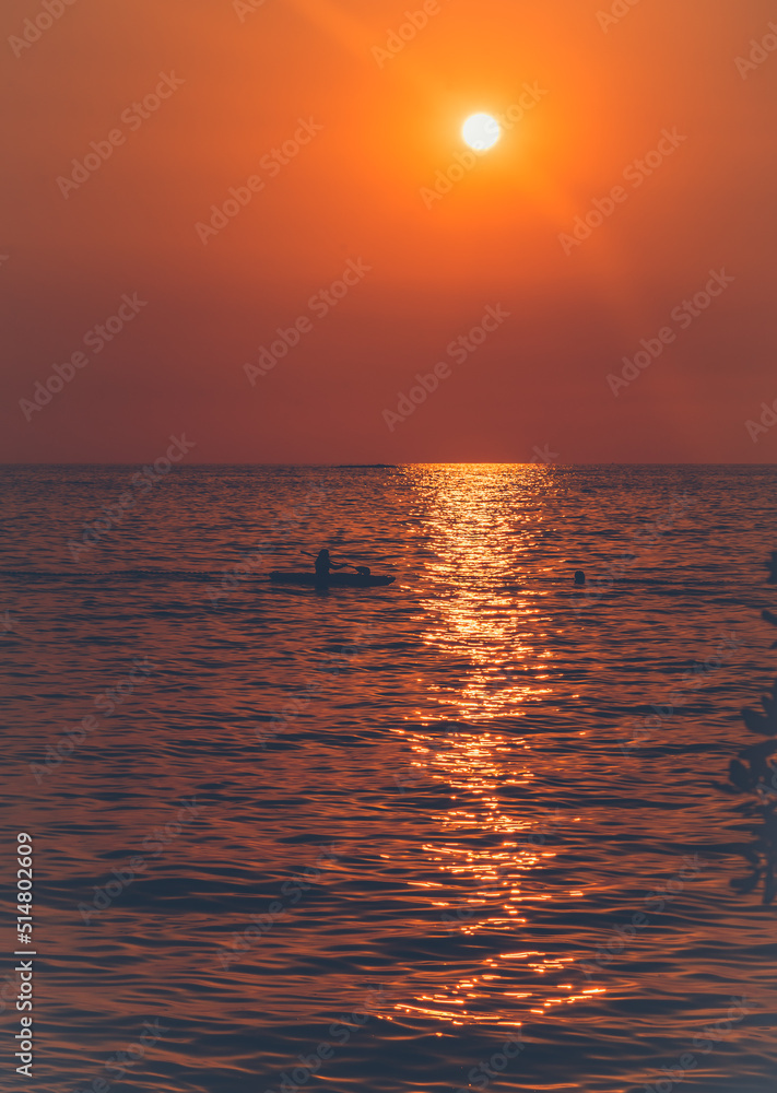 Croatia, sunset view, seaside on Istria