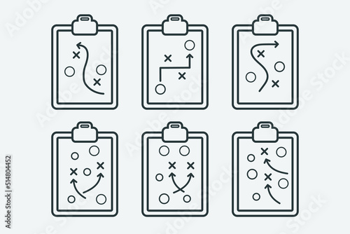 Sport tactical board design icon vector illustration