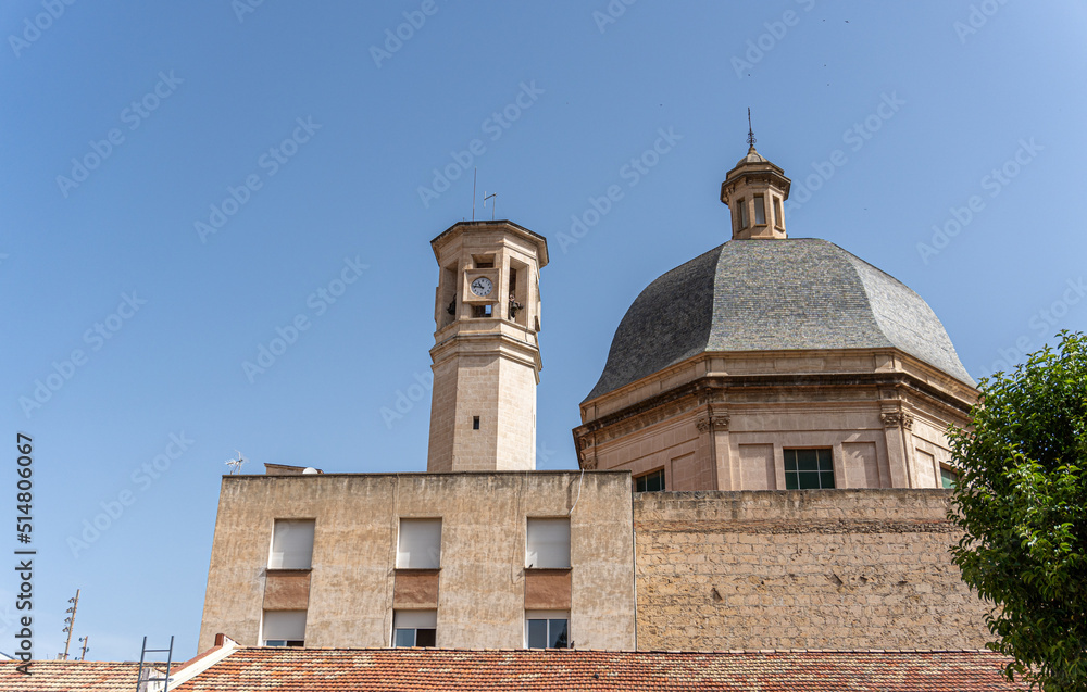 San mauro and San Francisco church in Alcoi, (Alicante, Spain).