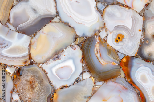 Εκτύπωση καμβά Agates natural semi precious stone texture for unique interior design