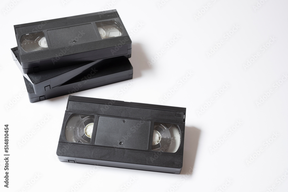 昔のビデオテープ、VHSテープ
