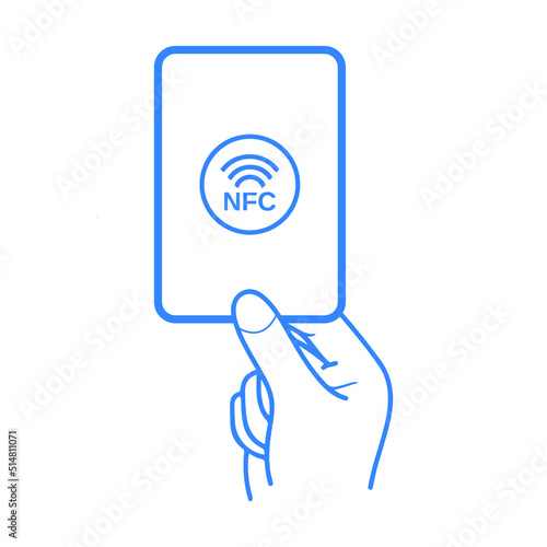 Cashless or contactless payment icon