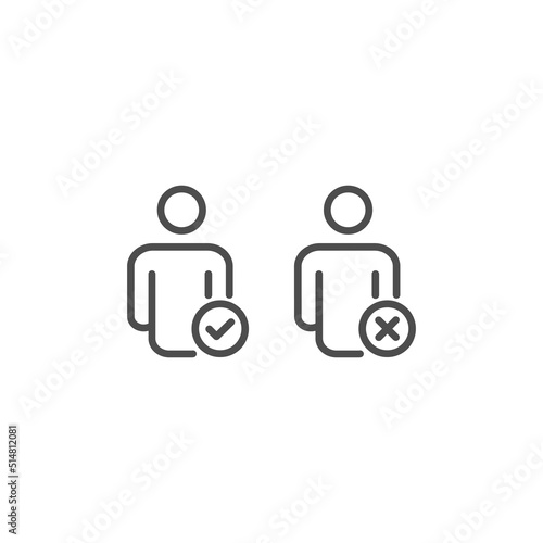 people with positive and negative symbol.