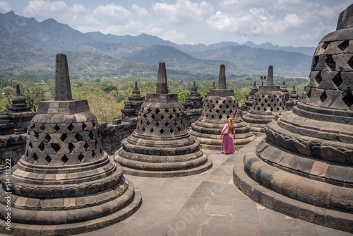 Candi Borobudur temple in indonesia